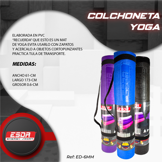 Colchoneta yoga 6mm